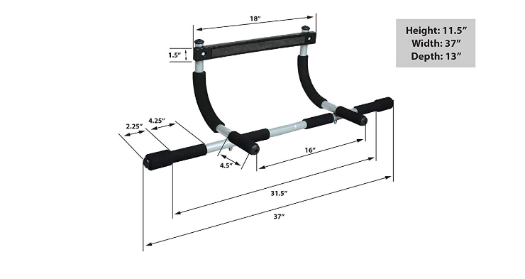 Indoor Fitness Equipment Door Frame Generation Horizontal Bar Door Single And Double Poles Pull-up Device